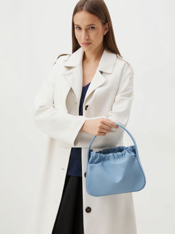 Женская сумка с ручками из денима MAISON DAVID LOLA Артикул 4354473, голубой  фото 2