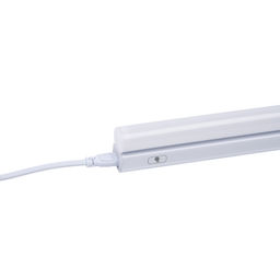 ULI-L04-18W/4000K IP40 WHITE Светильник линейный светодиодный (аналог Т5) с сенсорной кнопкой, 230В. Кабель 1,2м с вилкой и крепление в/к. Белый свет (4000K). Корпус белый. TM Uniel
