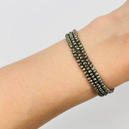 Бусины для украшений из Пирита (195 бусин) - Радуга самоцветов фото 2