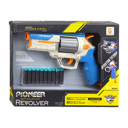 Пистолет "Револьвер" с мягкими пулями, в коробке