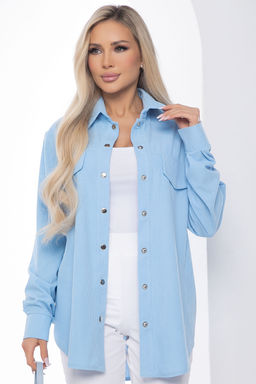 Рубашка Дыхание весны (голубая) Б10051 - Lt collection фото 5