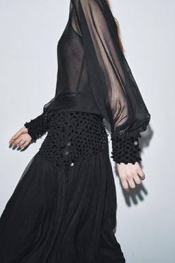 ZW COLLECTION SEQUINNED SKIRT - Zara фото 6