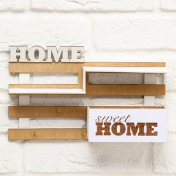 Ключница настенная с полкой «Ступеньки», 30×18 см