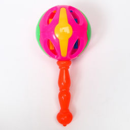 Погремушка Яркий маракас, 17 см, цвет МИКС, Крошка Я