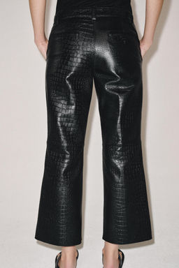 PANTAL?N COCO PIEL ZW COLLECTION LIMITED EDITION / Negro - Zara фото 7