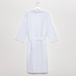 Халат вафельный женский Экономь и Я рукав 3/4 цвет белый размер 50-52, 100% хлопок, 200 г/м²