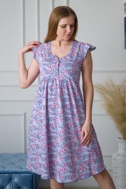 Ночная сорочка из кулирки Анита нежно-розовый - Амадэль фото 6