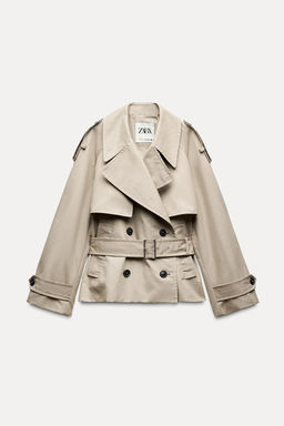 ZW COLLECTION SHORT TRENCH COAT - Zara фото 7