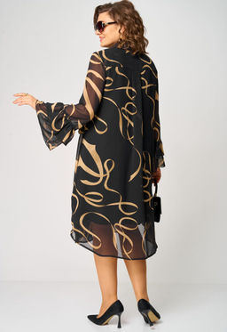 Платье EVA GRANT 7122-Р принт ленты