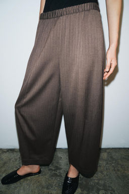 ZW COLLECTION WIDE-LEG TROUSERS - Zara фото 9