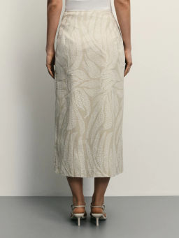 Юбка из хлопка на запах / Zarina  фото 5