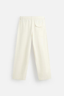 RELAXED FIT PLEATED TROUSERS - Zara фото 8