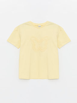 Bisiklet Yaka K?z ?ocuk Ti??rt ve Etek - Waikiki фото 2