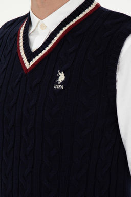 Мужской темно-синий свитер Неожиданная скидка в корзине - U.s. polo assn фото 7