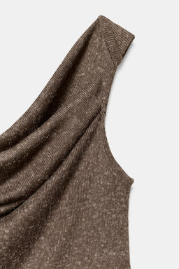 TOP R?STICO ASIM?TRICO / Marr?n - Zara фото 6