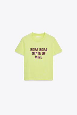 WASHED T-SHIRT WITH SLOGAN - Zara фото 6