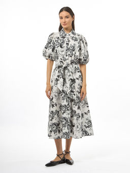 Платье женское 12521-35149 white/black