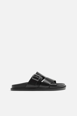 Criss-cross sandals with buckle - Zara фото 5