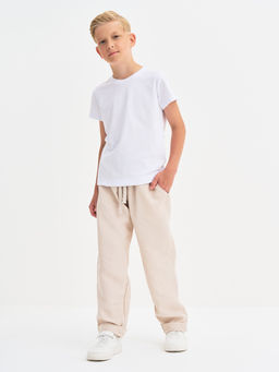 Бежевые брюки для мальчика - Kogankids фото 3