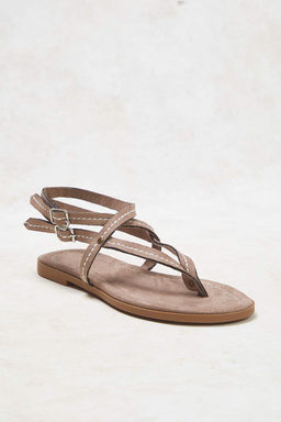 Vizon Suet Bilekten Baglamal? Kad?n Sandalet TAKSS25SD00061 - Trendyolmilla фото 5