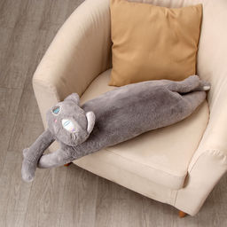 Мягкая игрушка «Кот», 90 см, цвет серый