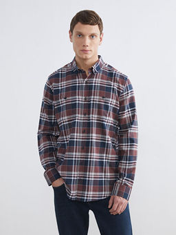 Regular Fit Ekose Gabardin Erkek G?mlek