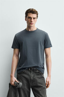 BASIC MEDIUM WEIGHT T-SHIRT - Zara фото 10