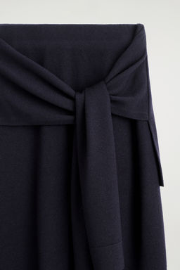 FALDA MIDI DE LANA MERINO CON LAZADA EN LA CINTURA - H&m фото 5