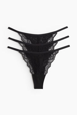 Pack de 3 bragas Thong de encaje - H&m фото 13