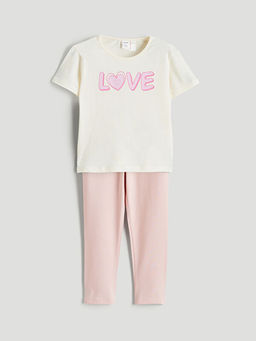 Bask?l? K?z ?ocuk Ti??rt ve Tayt