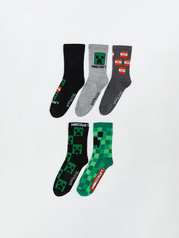 Minecraft Desenli Erkek ?ocuk Soket ?orap 5li Minecraft Desenli Erkek ?ocuk Soket ?orap 5li