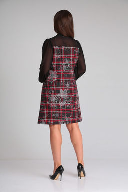 Платье Mubliz 077 красный с черным  фото 2