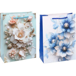 Пакет подарочный "Королевство цветов" 18*24*8.5 см