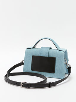 Женская сумка с ручками из денима TENDANCE Артикул 4248264, светло-голубой  фото 4