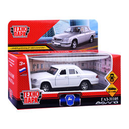 Машина металл ГАЗ -31105 «Волга» 12 см, (двери, багаж, белый) инерц, в коробке