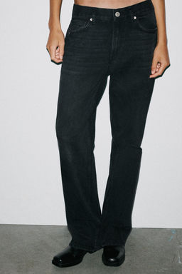 TRF STRAIGHT LOW-RISE JEANS - Zara фото 2
