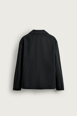 SOBRECAMISA RELAXED FIT BOLSILLOS / Negro - Zara фото 7