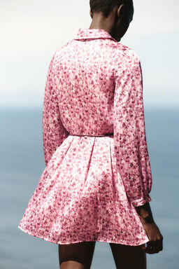 SHORT DRESS WITH A FLORAL PRINT - Zara фото 6
