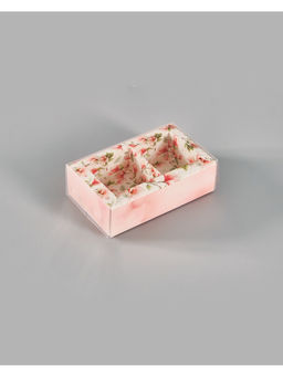 Цена за 5 шт. Коробка для 2 конфет с ячейками «Цветы», 10×6×3 см