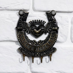 Ключница настенная подкова «Счастья и добра», 10.3×12.5 см