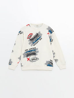 Bisiklet Yaka Erkek ?ocuk Sweatshirt