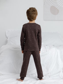 К 1621/темно-коричневый 0912 Н048 пижама дет