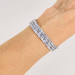 Бусины для украшений из Голубого агата 39 см