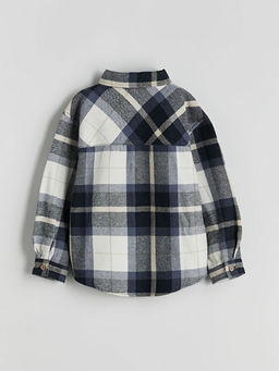 Uzun Kollu Ekose Erkek ?ocuk G?mlek