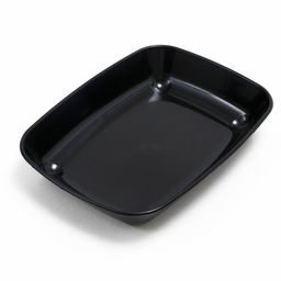 Цена за 2 шт. Туалет округлый без сетки 33.5×25×6 см, чёрный