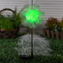 Садовый светильник на солнечной батарее Клубок, 70 см, 1 LED, свечение мульти (RGB) - Luazon lighting фото 4