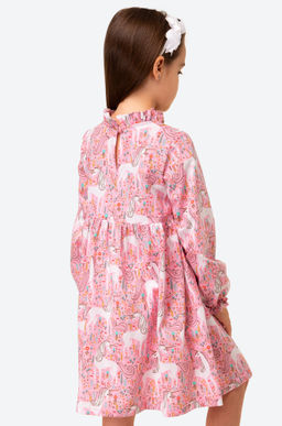 Хлопковое платье для девочки Happyfox