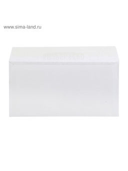 Цена за 100 шт. Конверт почтовый E65 110×220 мм, поле «Кому-куда», без окна, отрывная лента, внутренняя запечатка, 80 г/м²