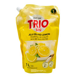 Средство для мытья посуды, фруктов и овощей Сочный Лимон (м/у) Trio, Корея, 1,2 л Акция