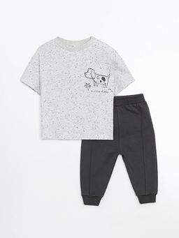 Bisiklet Yaka Erkek Bebek Ti??rt ve Pantolon 2li